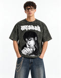 SRK Vintage Smoke Boxy Acid Wash Tee