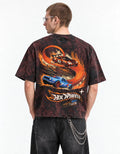Hot Wheels Drift Legends Acid Wash Oversized Tee — back view