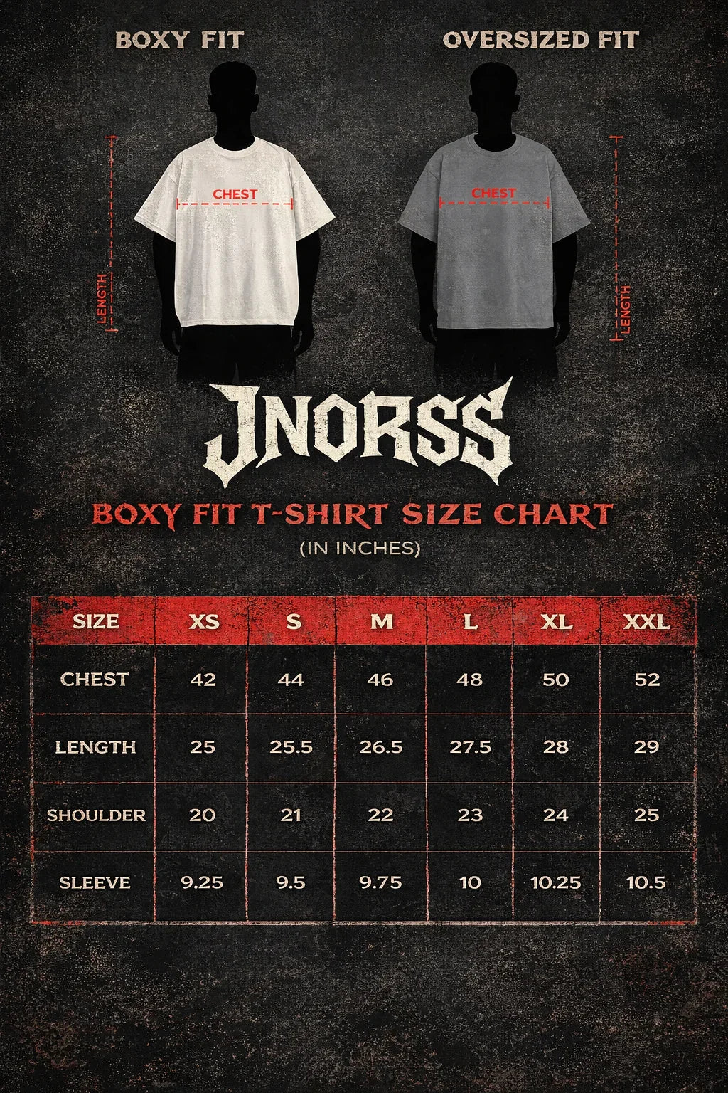Size Chart IN