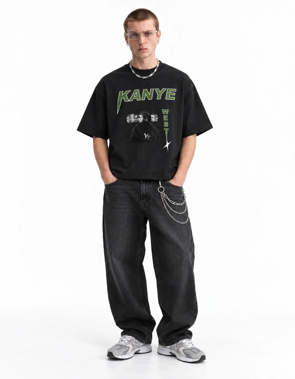 Kanye West Yeezus Boxy Tee – full body view