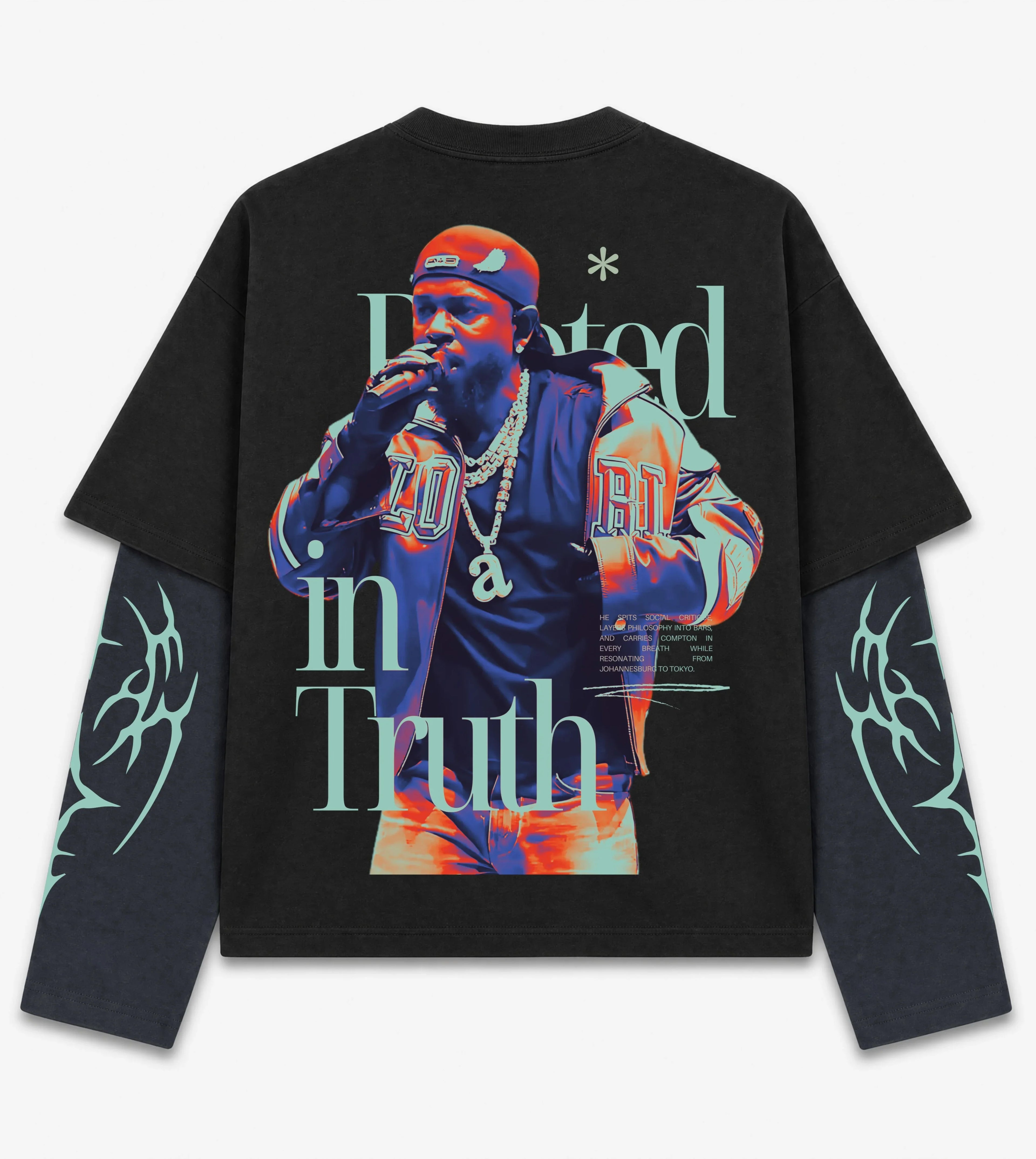 Kendrick 01 Designed Oversized Long Sleeve Tee