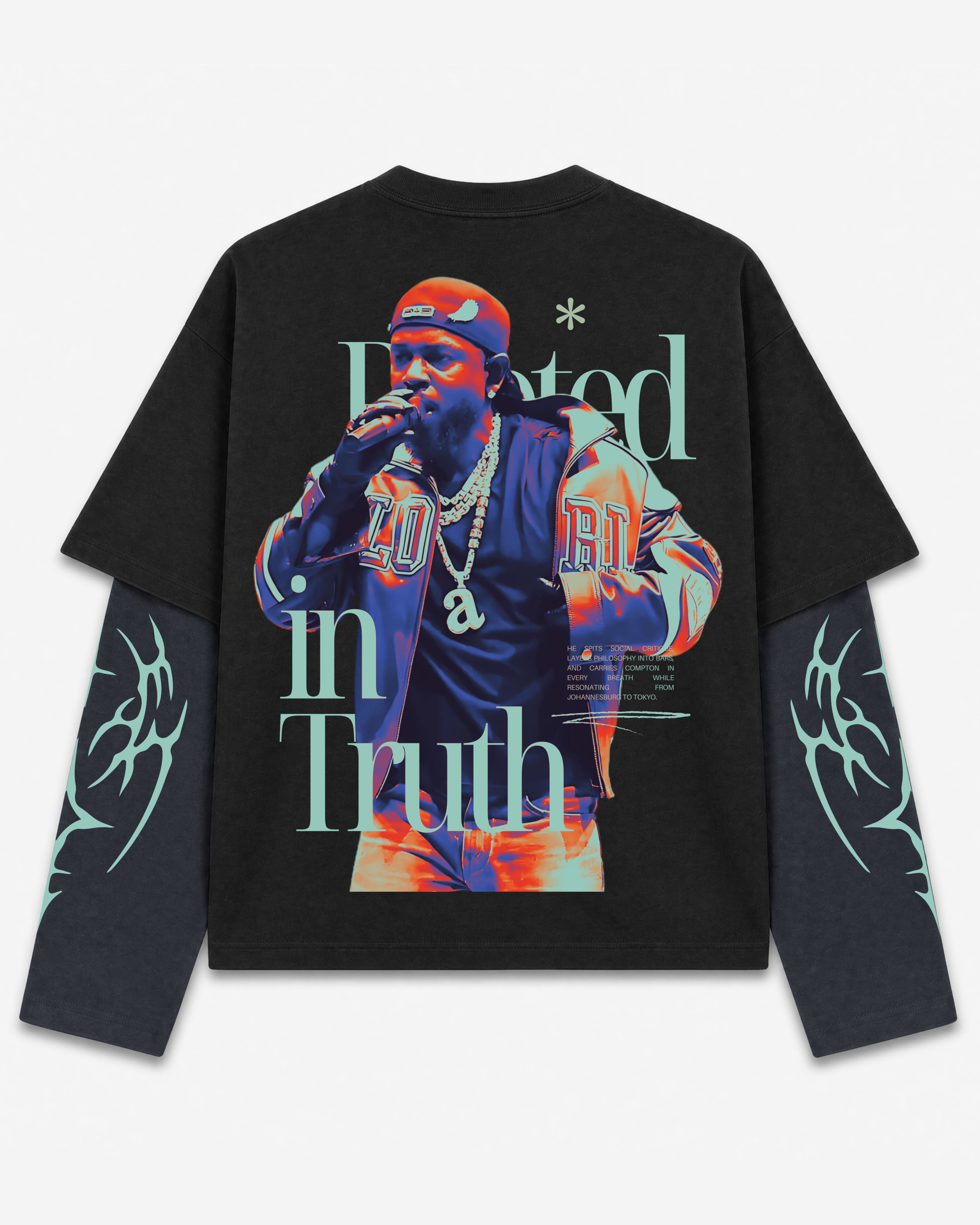 Kendrick 01 Designed Oversized Long Sleeve Tee – Jnorss