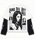 Lana Del Rey Layered Oversized LS T-Shirt