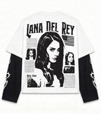 Lana Del Rey Layered Oversized LS T-Shirt