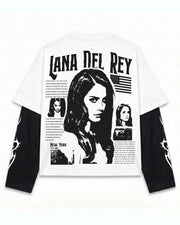 Lana Del Rey Layered Oversized LS T-Shirt