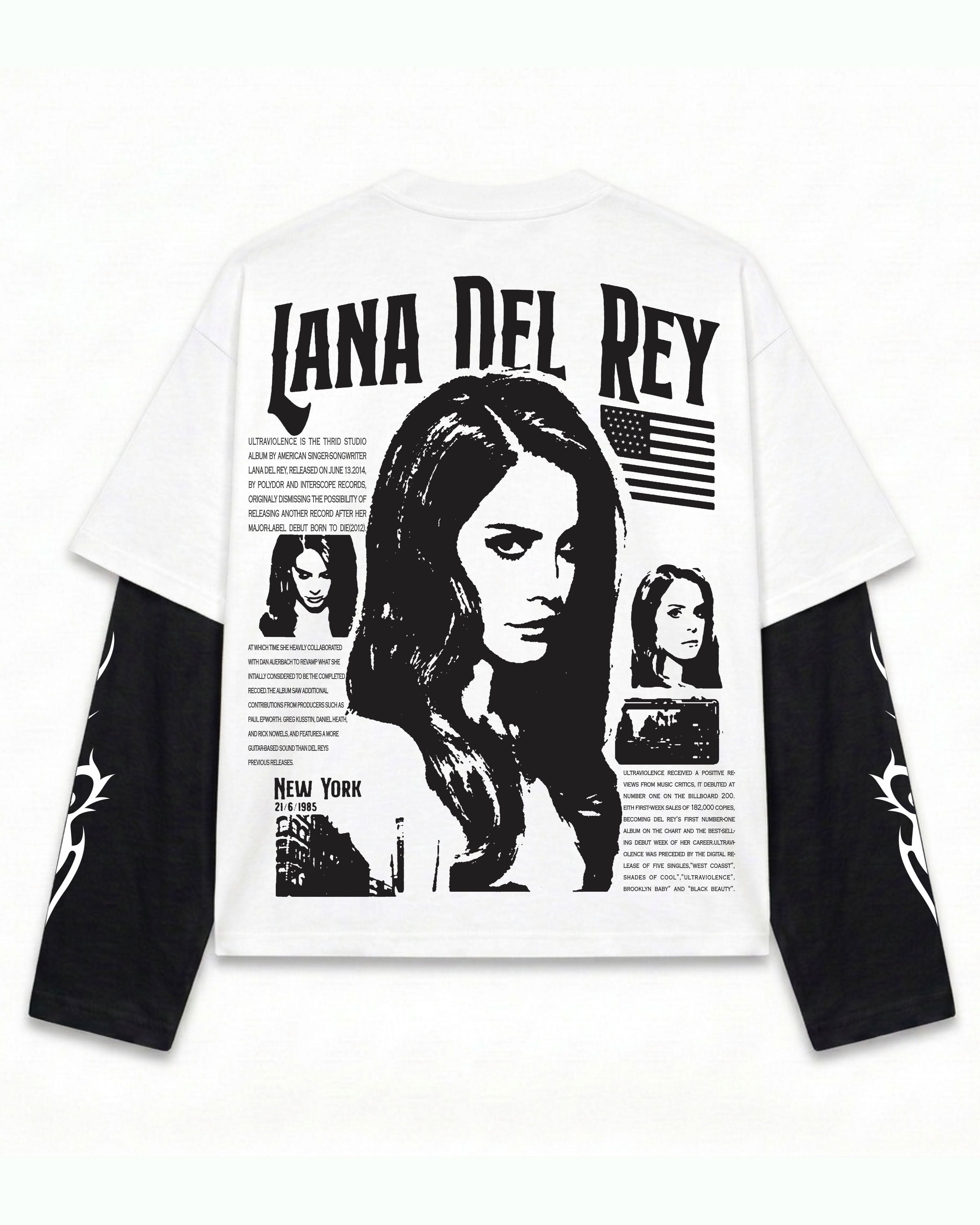 Lana Del Rey Layered Oversized LS T-Shirt