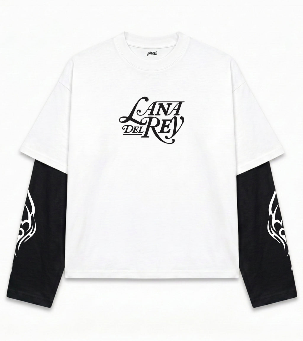 Lana Del Rey Layered Oversized LS T-Shirt