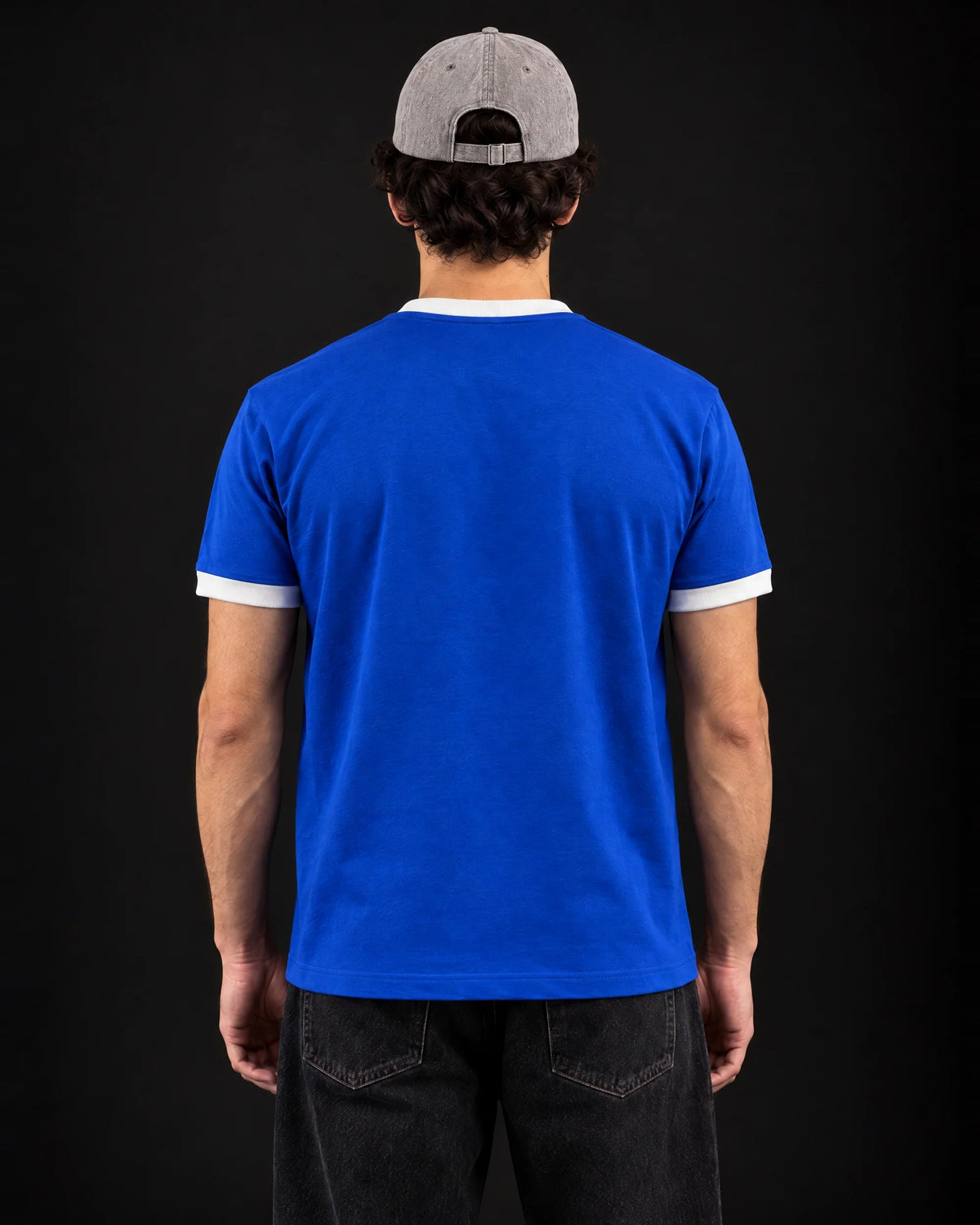 Love Me Like a Sailor Ringer Tee — back view on model