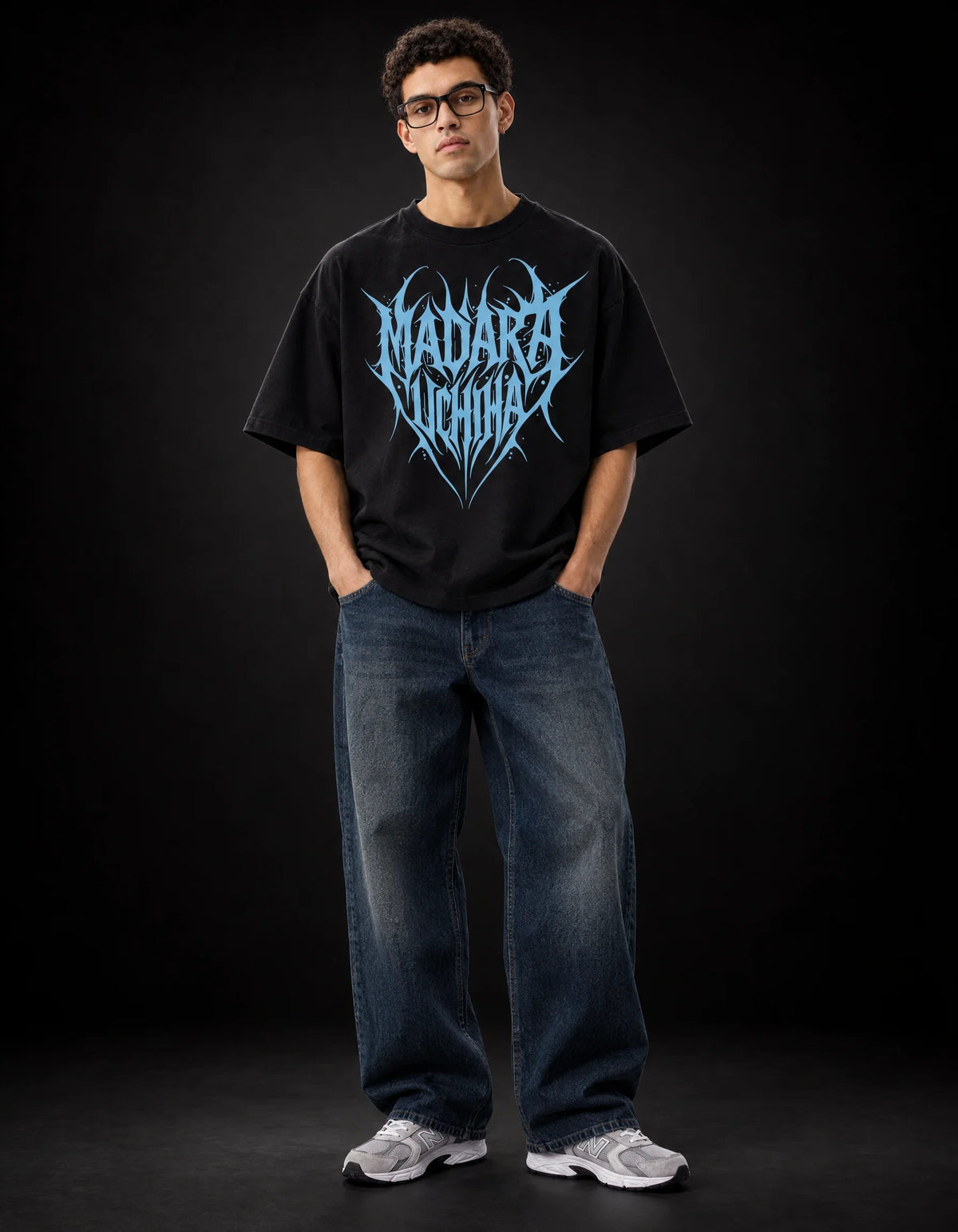 Madara Uchiha "The Ghost of the Uchiha" Oversized T-Shirt – front view