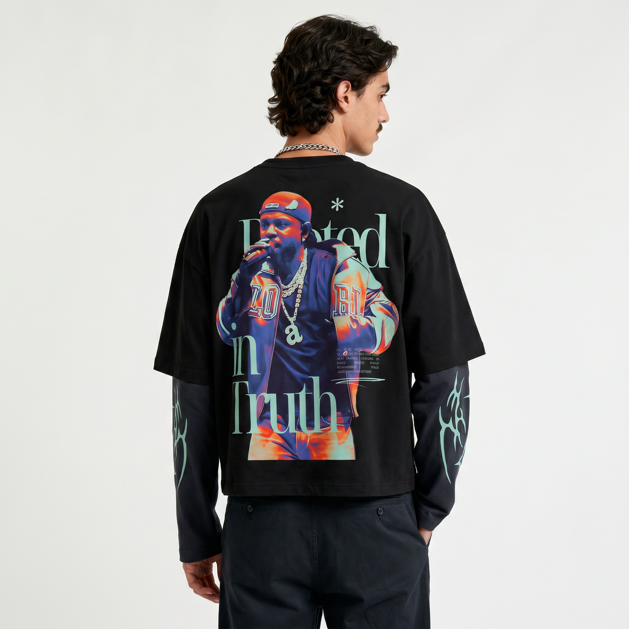 Kendrick 01 Designed Oversized Long Sleeve Tee