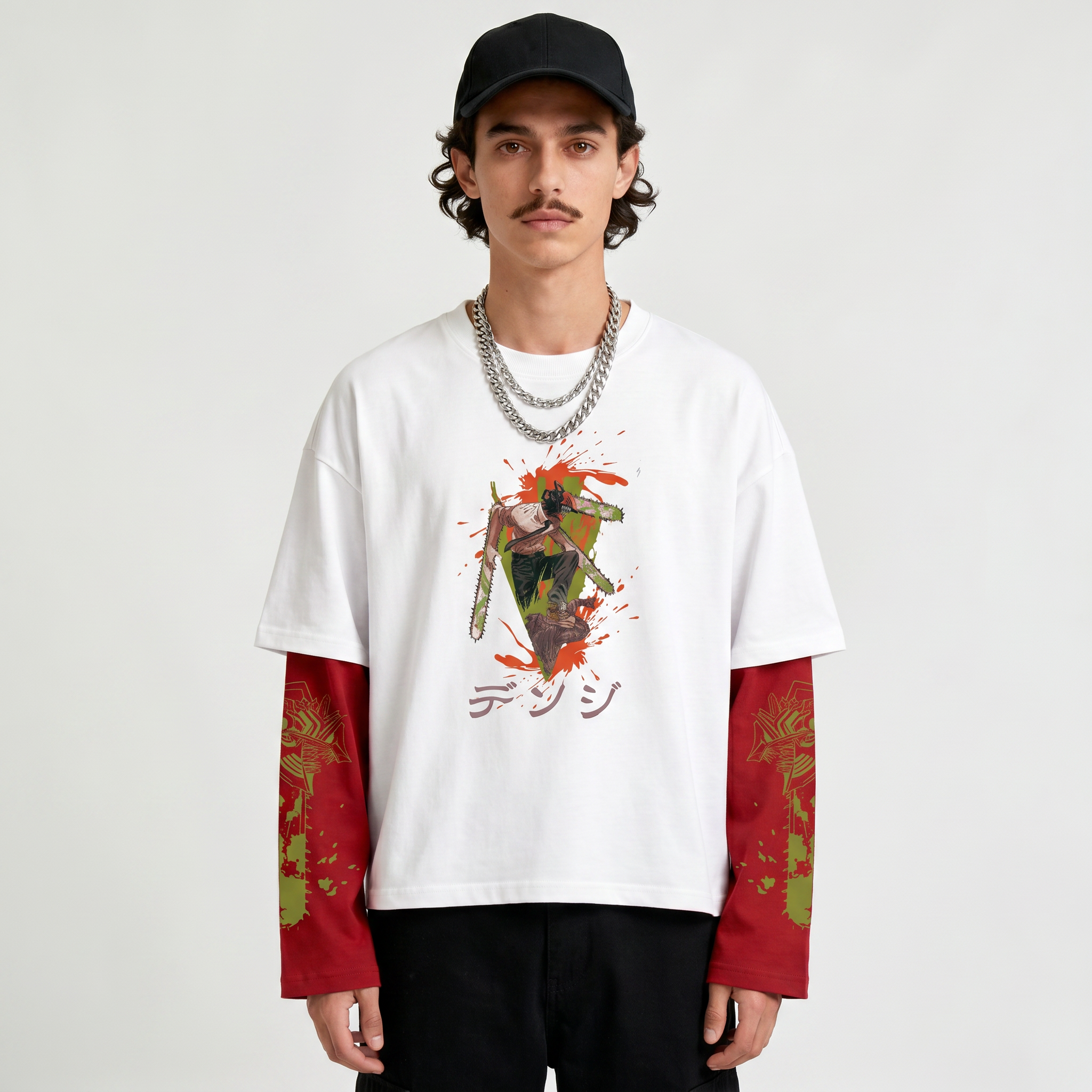 Chainsaw Man – Bloodhunt Oversized LS Tee