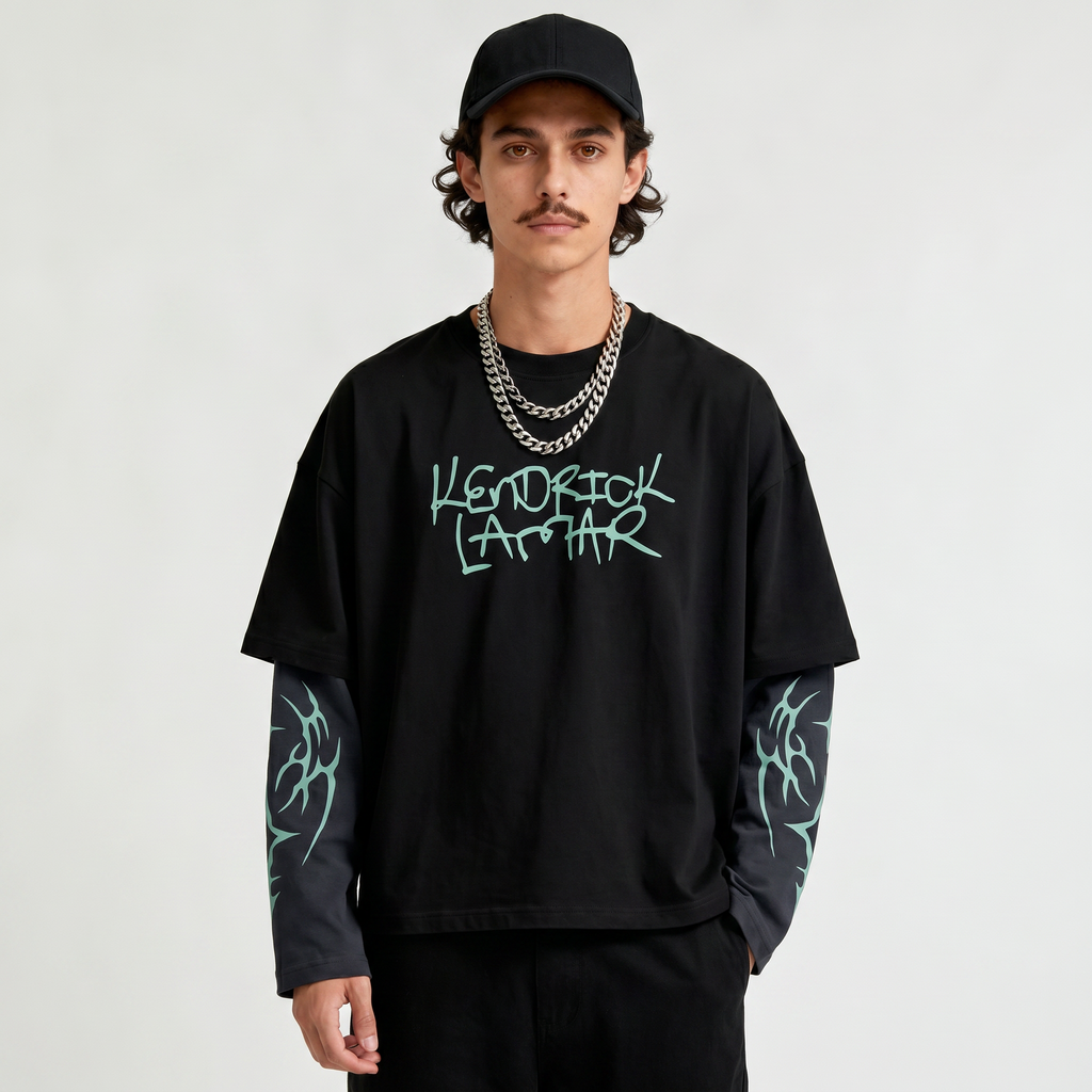 Kendrick 01 Designed Oversized Long Sleeve Tee