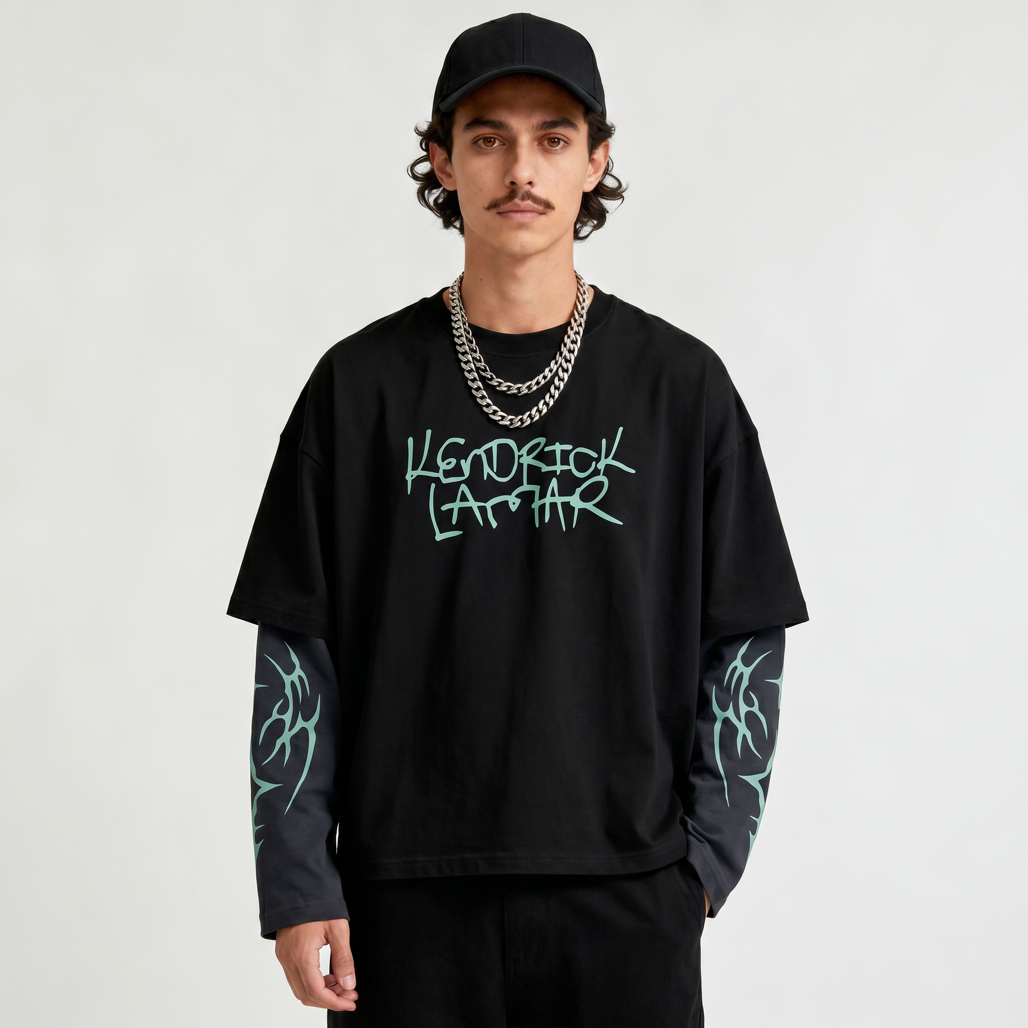 Kendrick 01 Designed Oversized Long Sleeve Tee