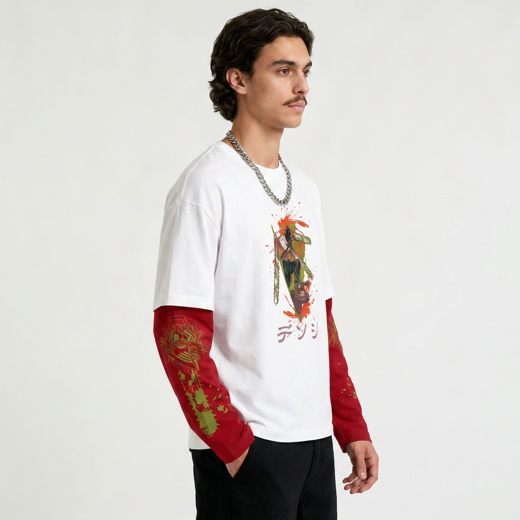 Chainsaw Man – Bloodhunt Oversized LS Tee