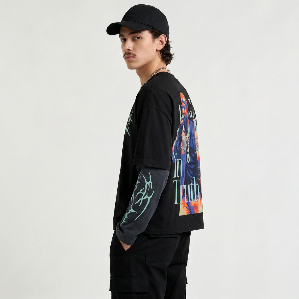 Kendrick 01 Designed Oversized Long Sleeve Tee