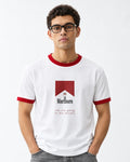 MARLBORO RINGER TEE — front view on model