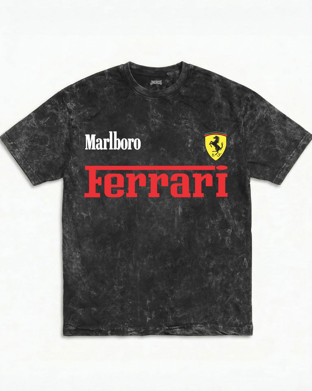 Marlboro Ferrari Monaco Acid Wash Oversized Tee