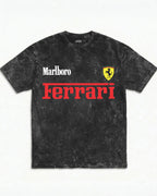 Marlboro Ferrari Monaco Acid Wash Oversized Tee