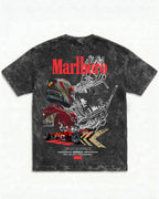Marlboro Ferrari Monaco Acid Wash Oversized Tee