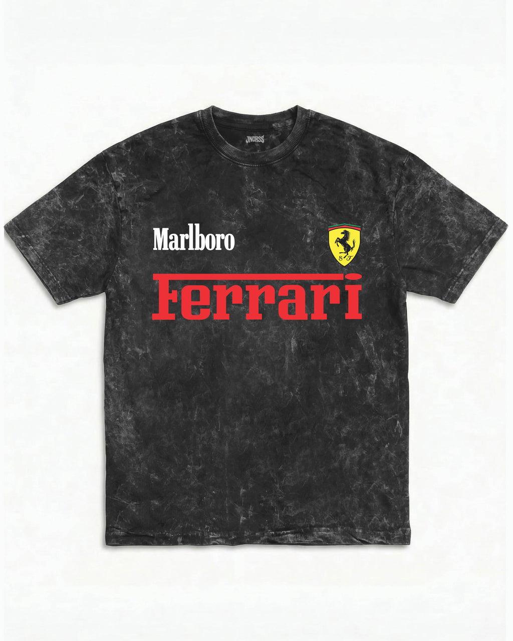 Marlboro Ferrari Monaco Acid Wash Oversized Tee
