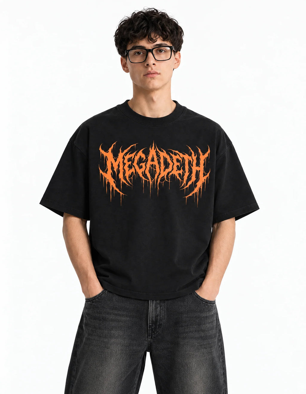 Megadeth Stage Riot Boxy Fit Tee – front view