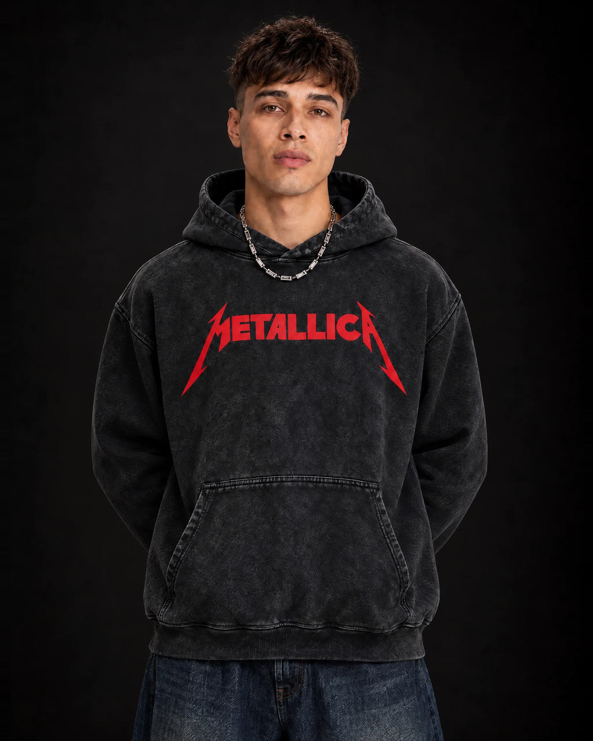 Metallica Chrimson Coil Hoodie - front view