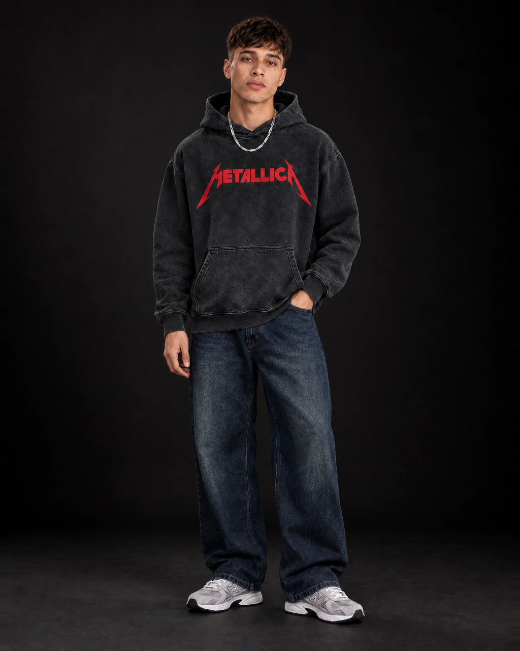 Metallica Chrimson Coil Hoodie - full-body view