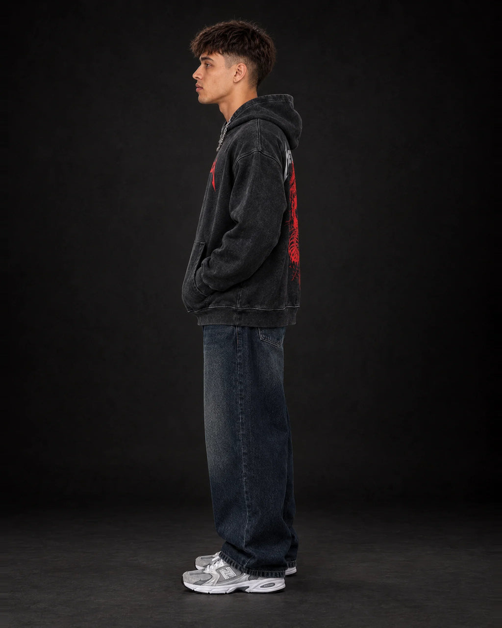 Metallica Chrimson Coil Hoodie - side view