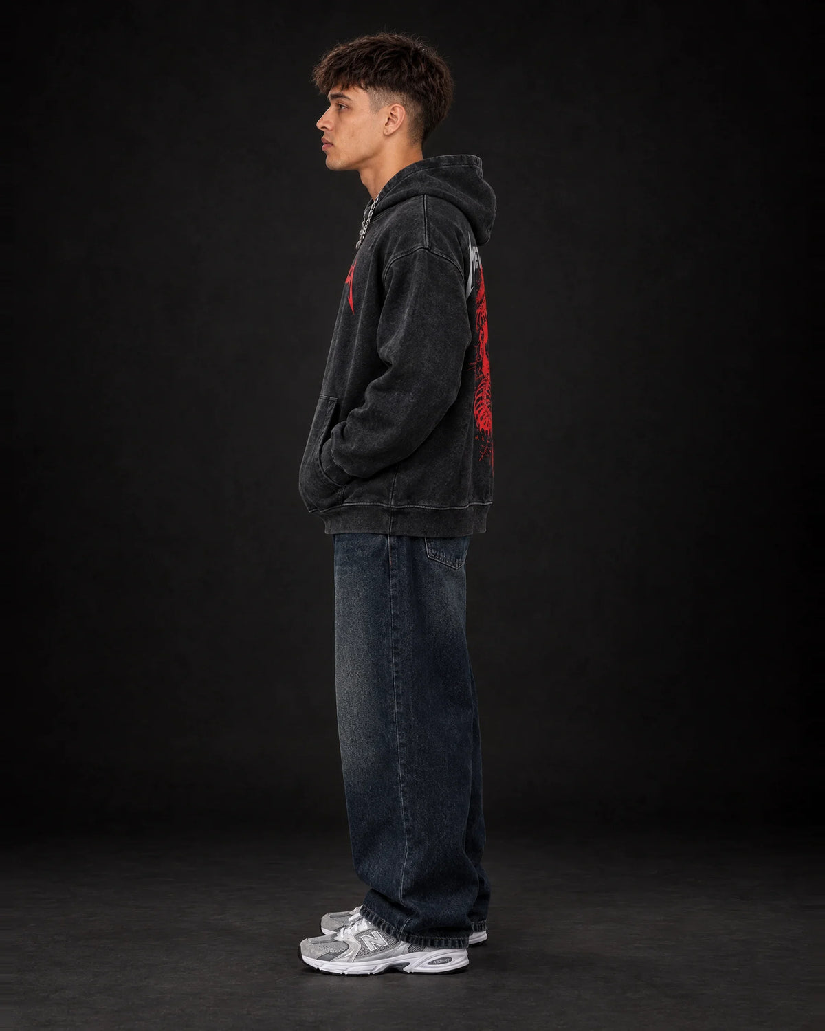 Metallica Chrimson Coil Hoodie - side view