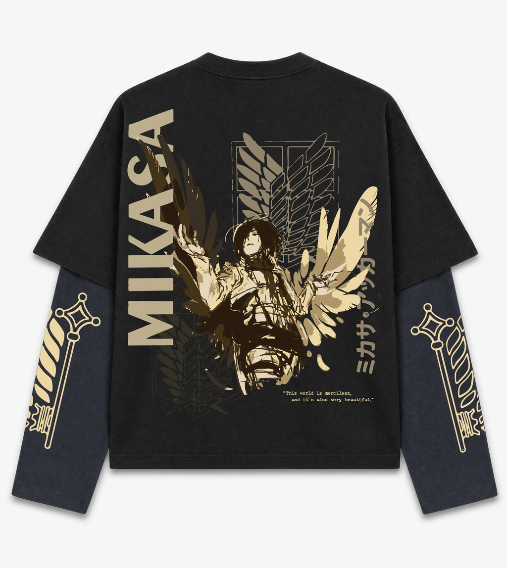 Attack on Titan – Wings of Mikasa LS Tee