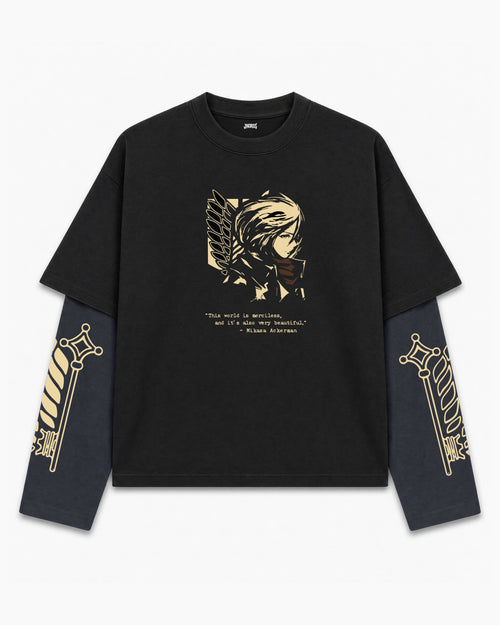 Attack on Titan – Wings of Mikasa LS Tee
