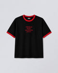 Minimal F*cks, Maximum Peace Ringer Tee