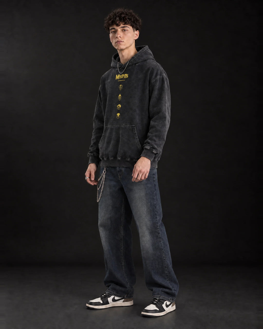Misfits Skull Uprising Hoodie - full-body view