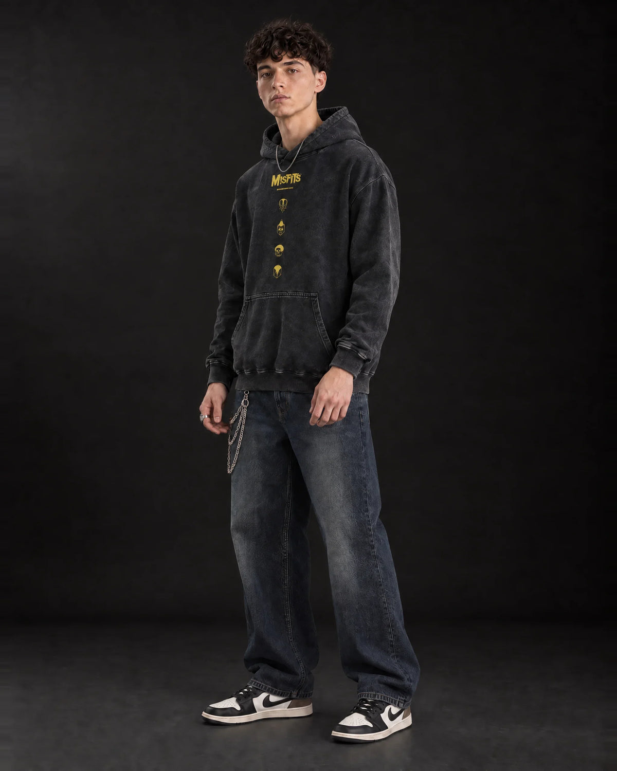 Misfits Skull Uprising Hoodie - full-body view