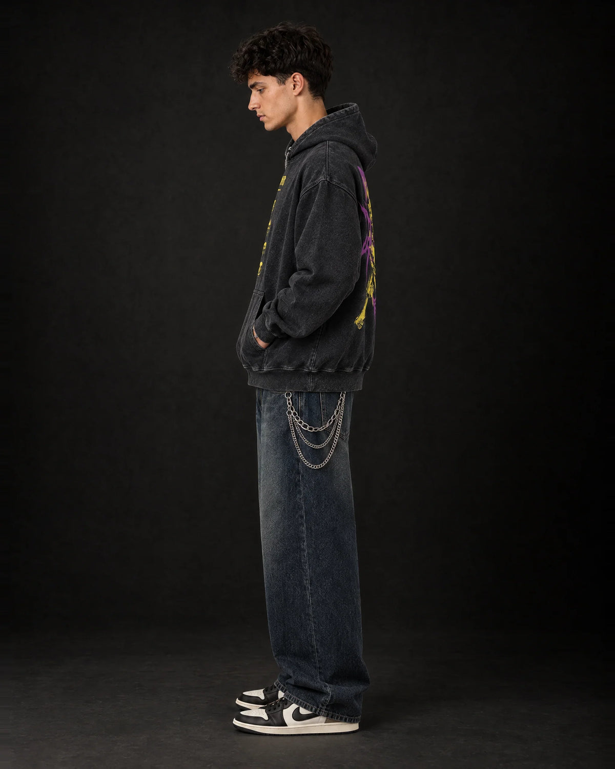 Misfits Skull Uprising Hoodie - side view