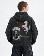 Monza Horsepower Omen Hoodie - back view