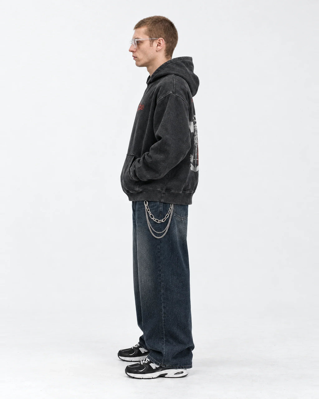 Monza Horsepower Omen Hoodie - side view