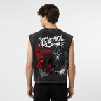 My Chemical Romance Shadow Web Acid Wash Vest