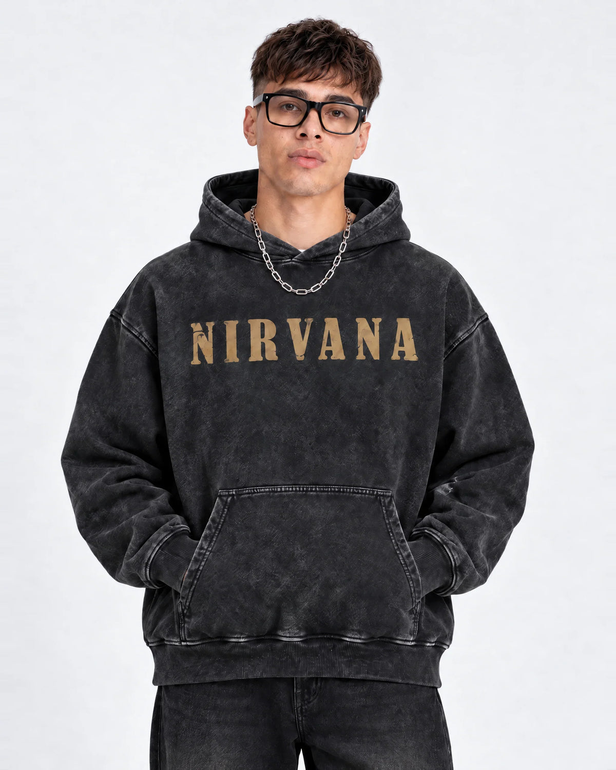 Nirvana Heaven In Distortion Hoodie - front view