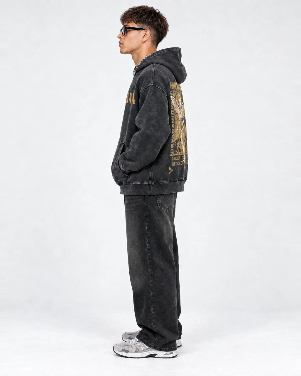 Nirvana Heaven In Distortion Hoodie - side view