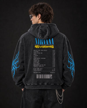 Nirvana Nevermind Youth Decay – Acid Wash Hoodie