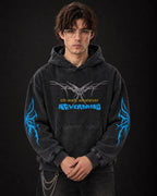 Nirvana Nevermind Youth Decay – Acid Wash Hoodie - front view