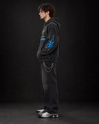 Nirvana Nevermind Youth Decay – Acid Wash Hoodie - side view
