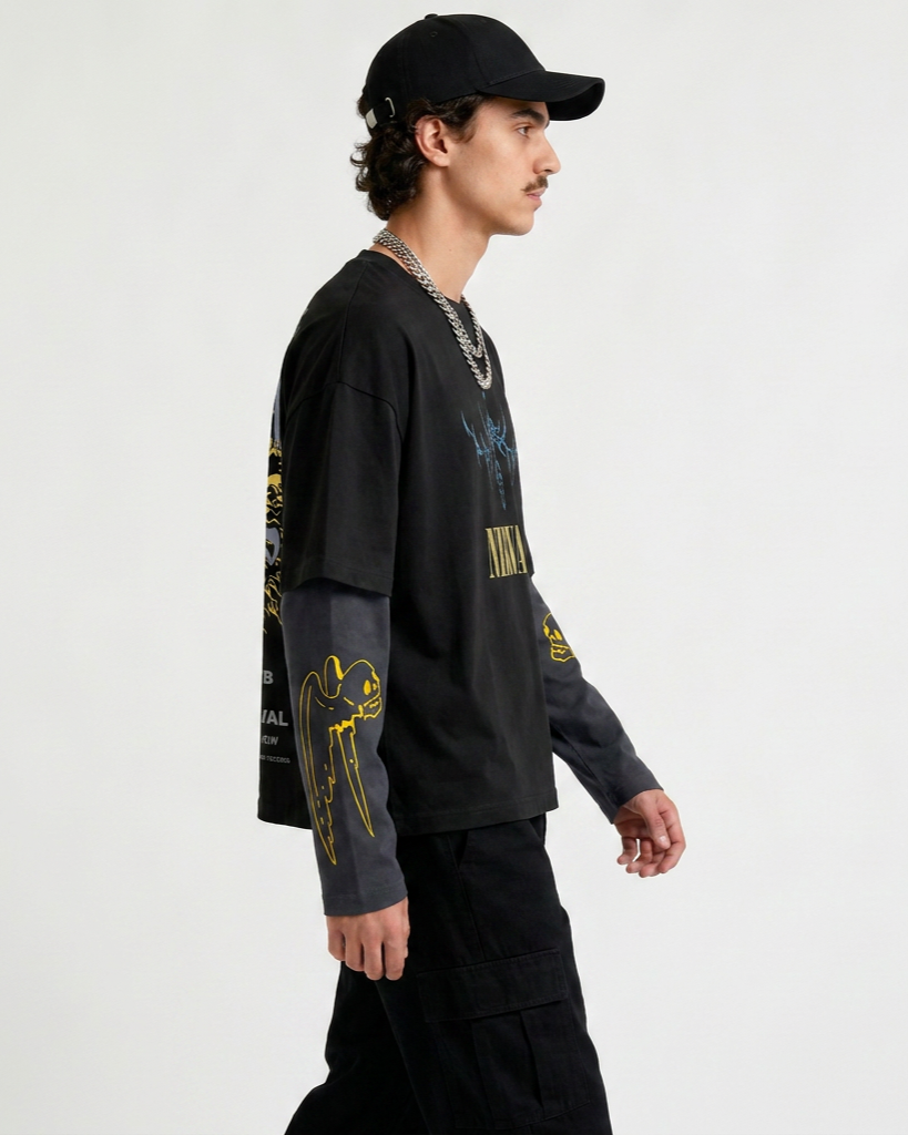Nirvana LS Oversized Tee – Jnorss