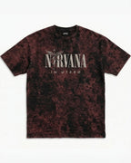 Nirvana "In Utero" Red Acid Wash Oversized T-Shirt