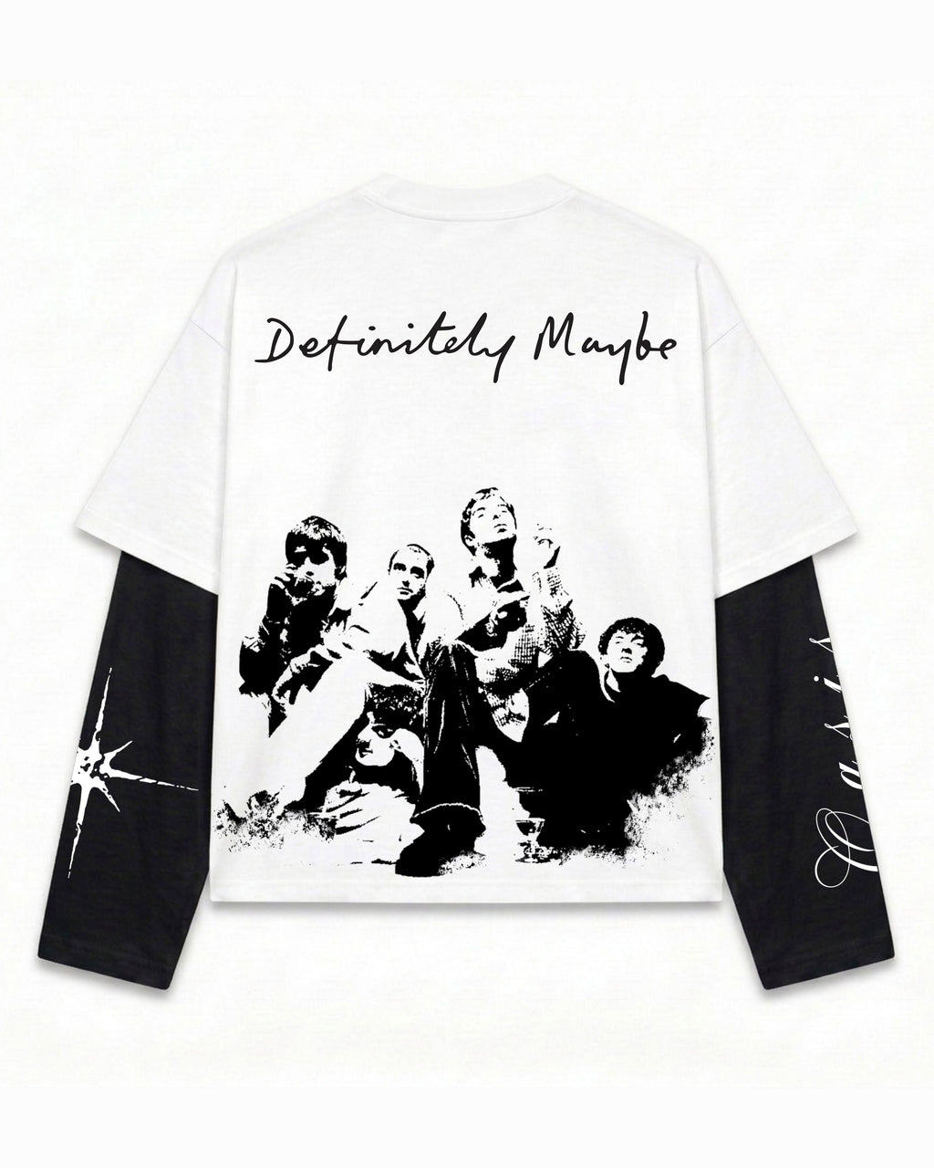 “Definitely Maybe” Layered Oversized T-Shirt.