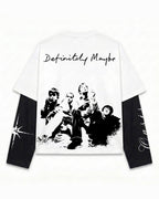 “Definitely Maybe” Layered Oversized T-Shirt.