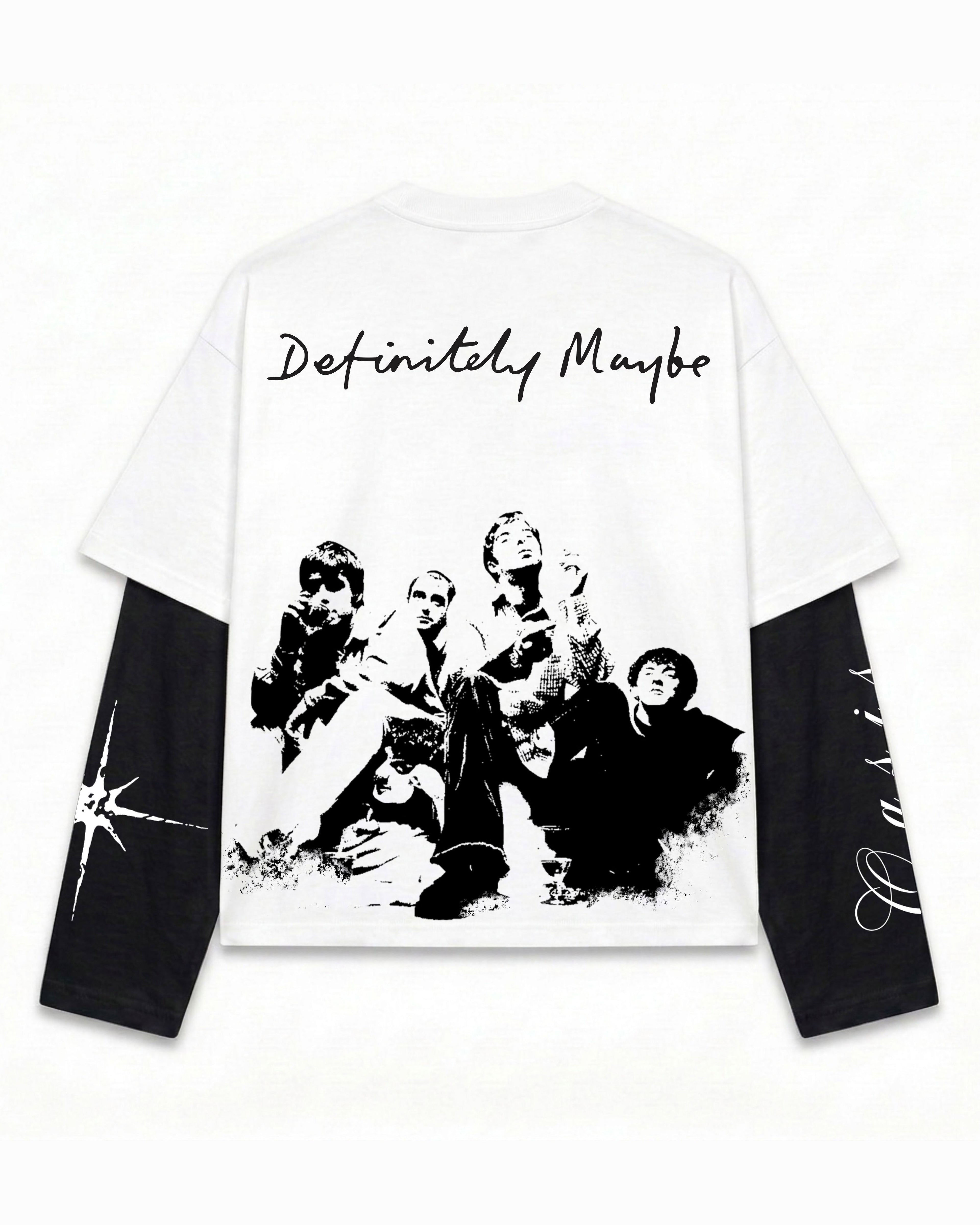 “Definitely Maybe” Layered Oversized T-Shirt.
