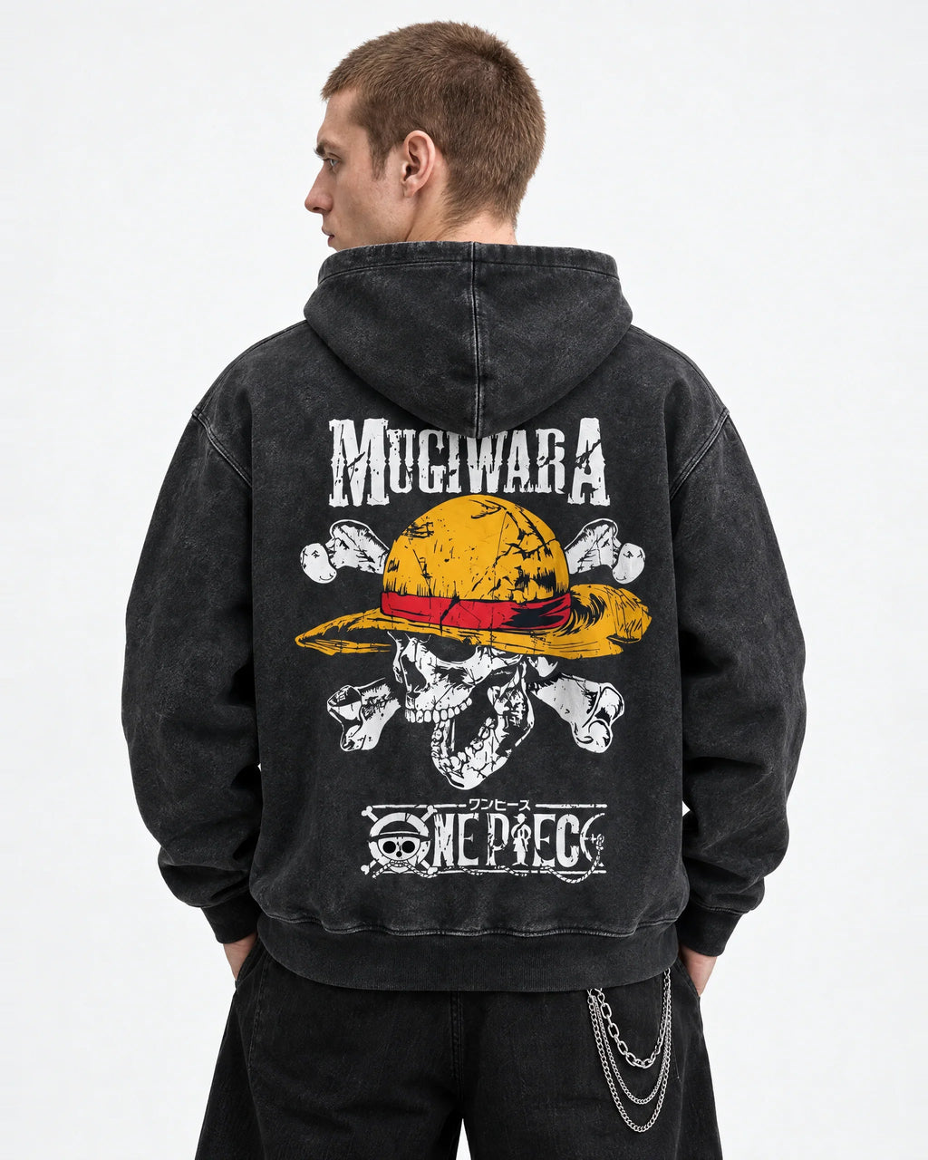 One Piece Mugiwara Death Flag Hoodie - back view