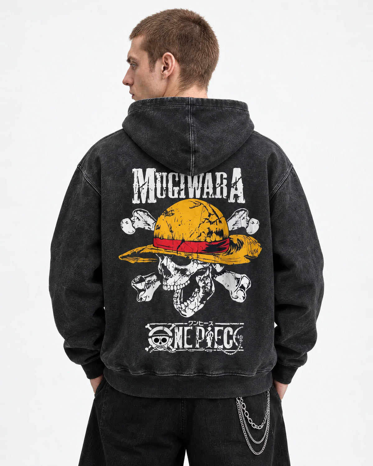 One Piece Mugiwara Death Flag Hoodie - back view